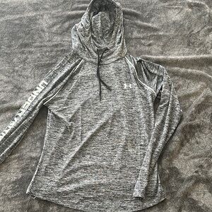 Under Armour Heathered Gray Pullover Hoodie